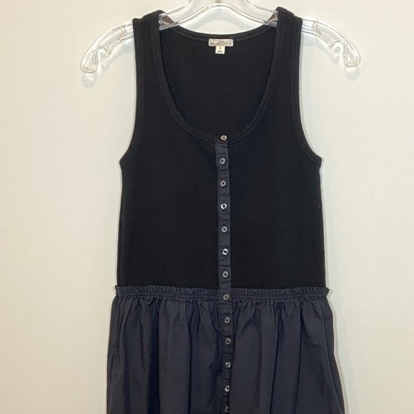Gap Black and Navy Blue Cotton Dress - Picture 3 of 7
